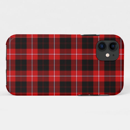 カニンガムタータンチェックレッドブラックプレイド Case-Mate iPhoneケース (裏面(横))