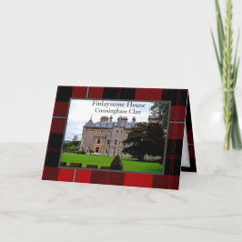 カニンガム一族 スコットランドの家 折りたたみ式グリーティングカード カード