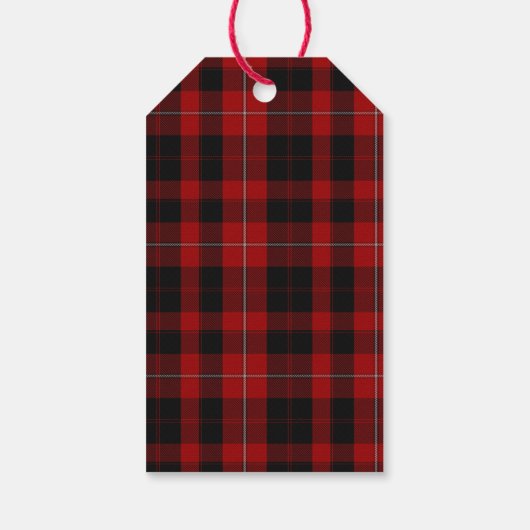 カニンガム氏プレイドクリスマスギフトタグ ギフトタグ (裏面)