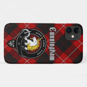 カニンハムクランバッジ&タータンチェック電話ケース Case-Mate iPhoneケース (裏面(横))