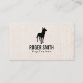 カニン |犬のトレーニング |テクスチャー動物 名刺 (正面)