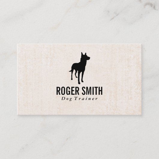 カニン |犬のトレーニング |テクスチャー動物 名刺 (正面)