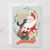 カニークリスマスホリデーカード シーズンカード (正面)