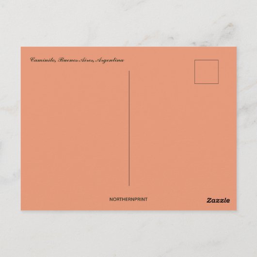 カニートブエノスアイレスアルゼンチン ポストカード (裏面)