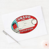 カニードライン荷物ラベル 楕円形シール (封筒)