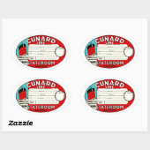 カニードライン荷物ラベル 楕円形シール (シート)