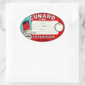 カニードライン荷物ラベル 楕円形シール (バッグ)