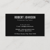 カニーン |犬のトレーニング 名刺 (裏面)