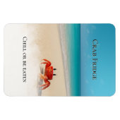 カニ冷蔵庫 – 冷たく食べまたはベグ マグネット (横)