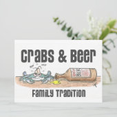 カニ及びビール家族の伝統の招待状 招待状 (スタンド正面)