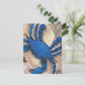 カニ及び網 ポストカード (スタンド正面)