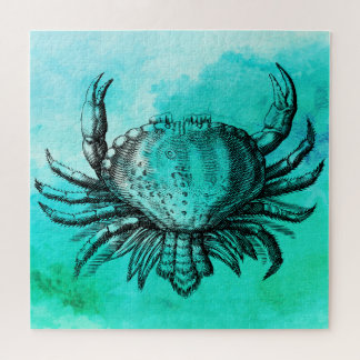 カニ図解入りの、写真付きのジグソーパズル ジグソーパズル