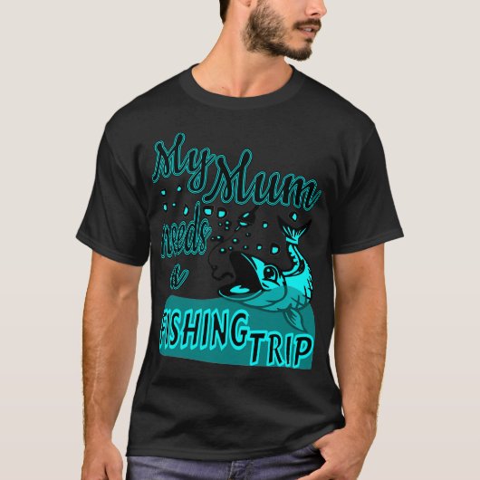 カニ好きママのデザイン Tシャツ (正面)