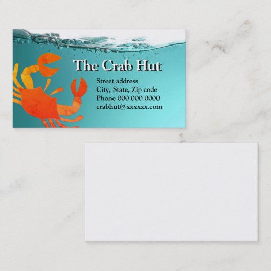 カニ小屋バス。 カード (正面/裏面)