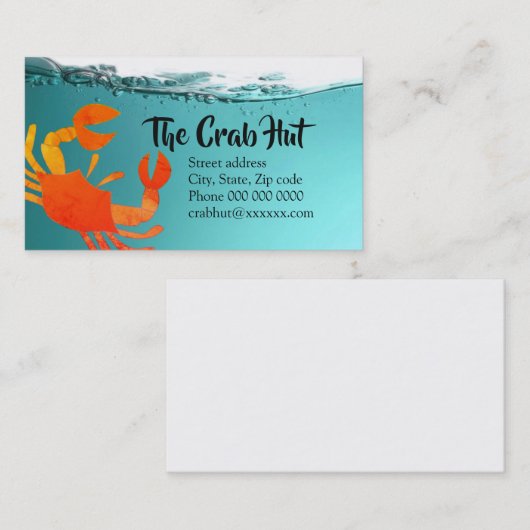 カニ小屋バス。 カード (正面/裏面)