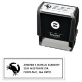 カニ差出人住所自己インキングスタンプ セルフインキングスタンプ (インサイチュ)