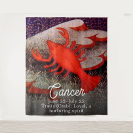 カニ座の誕生日パーティー タペストリー