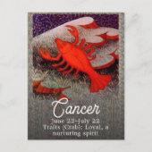 カニ座の誕生日パーティー ポストカード (正面)