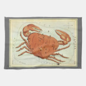 カニ座 クラブ ヴィンテージ星座、ウラニアの鏡 キッチンタオル (横)
