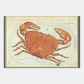 カニ座 クラブ ヴィンテージ星座、ウラニアの鏡 ラッピングペーパーシート (正面2)