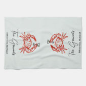 カニ引っ越し祝いパーティープレゼント キッチンタオル (横)