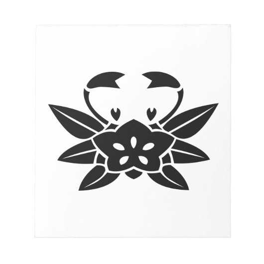 カニ形の火星人 ノートパッド (正面)