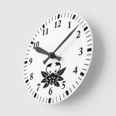 カニ形の火星人 ラウンド壁時計 (傾斜)