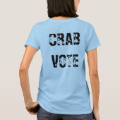 カニ投票 Tシャツ (裏面)