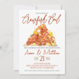 カニ料理パーティーでの婚約お披露目パーティーの招待状 招待状