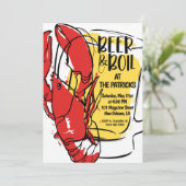 カニ料理パーティーのご招待 招待状 (スタンド正面)