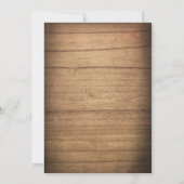 カニ料理パーティーの招待状　木製 誕生日 BBQ 招待状 (裏面)