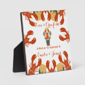 カニ料理パーティーエンゲージメントパーティー フォトプラーク (正面)