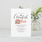 カニ料理パーティー家族再会サマー BBQ 招待状 (スタンド正面)