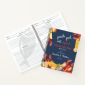 カニ料理パーティー カップル 婚約 レシピ ノートブック (内部)