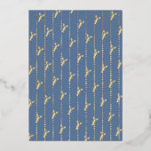 カニ料理パーティー 夏の海鮮バーベキュー 箔招待状 (裏面)