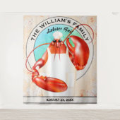 カニ料理人の海鮮イベント背景 タペストリー (正面)