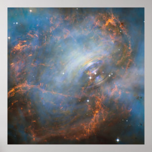 カニ星雲の中心中性子星。 ポスター