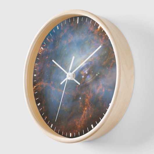 カニ星雲の中心中性子星。 壁時計 (傾斜)
