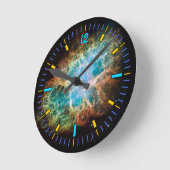 カニ星雲ウォールクロック ラウンド壁時計 (傾斜)