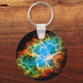 カニ星雲スーパーノバレムナントハッブル宇宙写真 キーホルダー (正面)