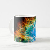 カニ星雲スーパーノバレムナントハッブル宇宙写真 コーヒーマグカップ (正面左)