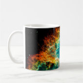 カニ星雲スーパーノバレムナントハッブル宇宙写真 コーヒーマグカップ (左)