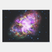 カニ星雲スーパーノバレムナントハッブル複合体 ラッピングペーパーシート (正面)