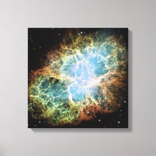カニ星雲 – ハッブル望遠鏡 キャンバスプリント (正面)