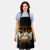 カニ沸騰ギフト魚介類バケットリストビールアイスカニ エプロン (着用した状態)