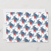 カニ沸騰パーティー誕生日ディナークロフィッシュ 招待状 (裏面)