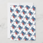 カニ沸騰パーティー赤ちゃんシャワークロフィッシュ 招待状 (裏面)