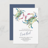 カニ沸騰ファミリーサマーパーティー小 招待状 (正面/裏面)