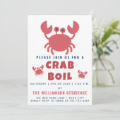 カニ沸騰 |夏のパーティー/ 7月4日 招待状 (スタンド正面)