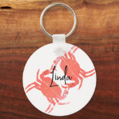 カニ海ビーチ海クリーチャー キーホルダー (正面)